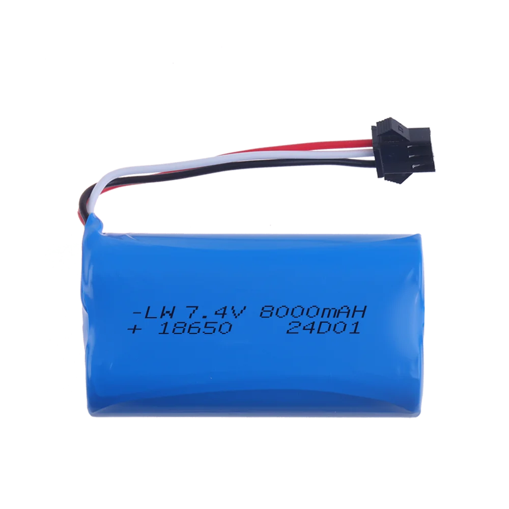 7.4V 8000mah Battery Charger MN82 Remote Control Car Battery MN128 MN78 LC79 for Watch Gesture Sensing Twisted RC stunt car SM3p