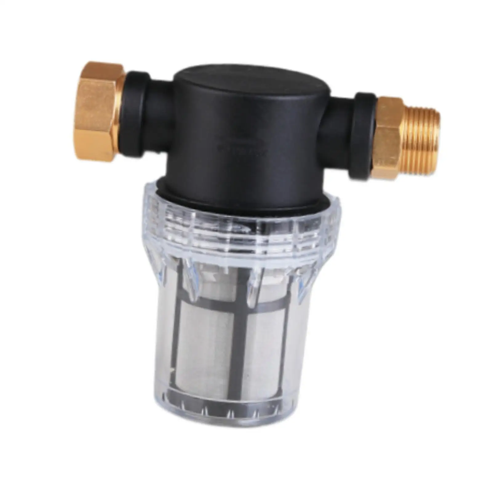 高圧洗浄機用ガーデンホース入口フィルター、簡単設置インラインウォーターフィルター3/4インチ、蛇口、洗車、RV、植物、キッチン用