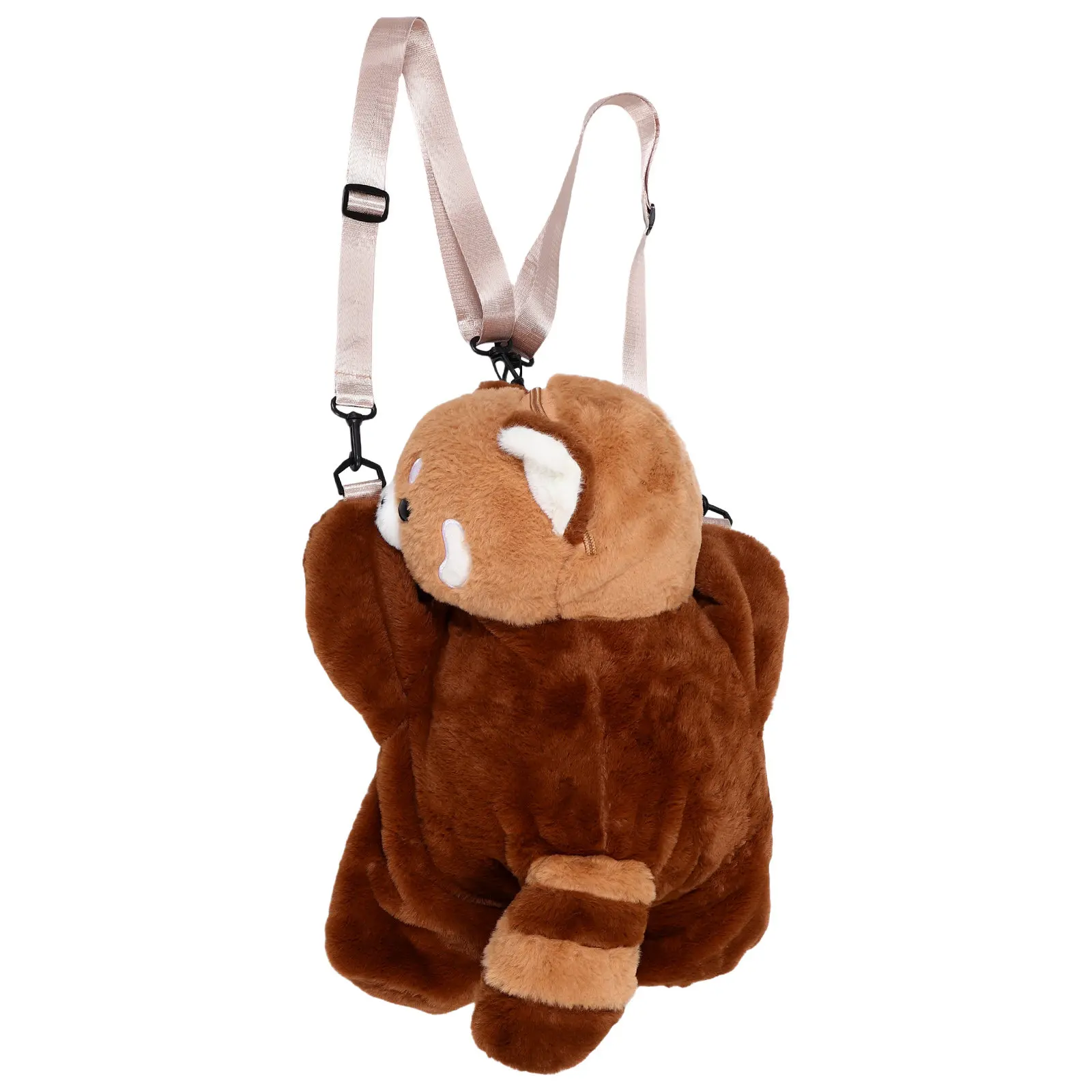 1Set Red Panda Backpack Aesthetic Animal Design Soft Touch Spacious Interior Lightweight for Daily Commute School