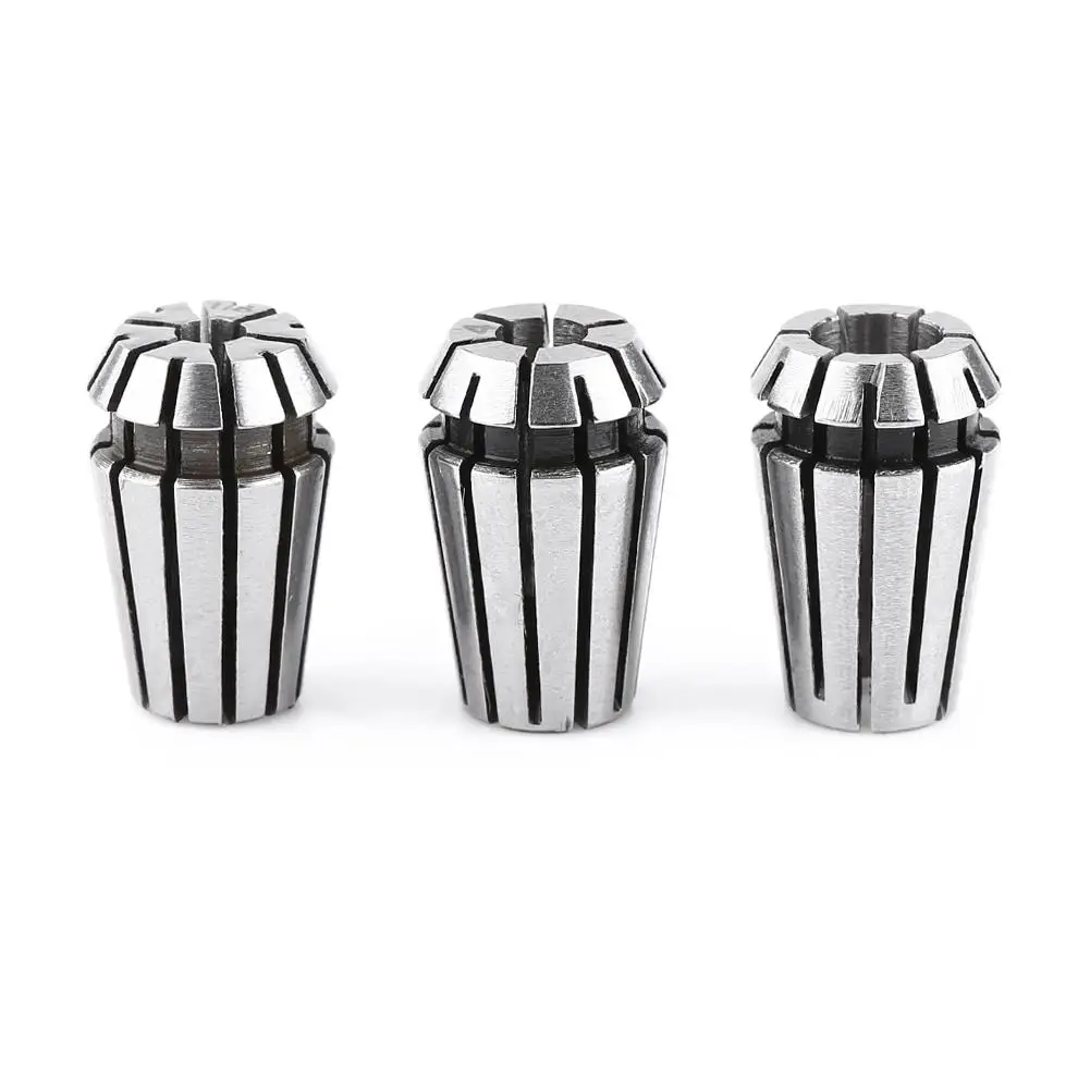 3 قطعة ER11 كوليت الطبطبات CNC العمل أداة الحفر حامل 1/8in 4 مللي متر 6 مللي متر لقط المدى طحن مخرطة اكسسوارات