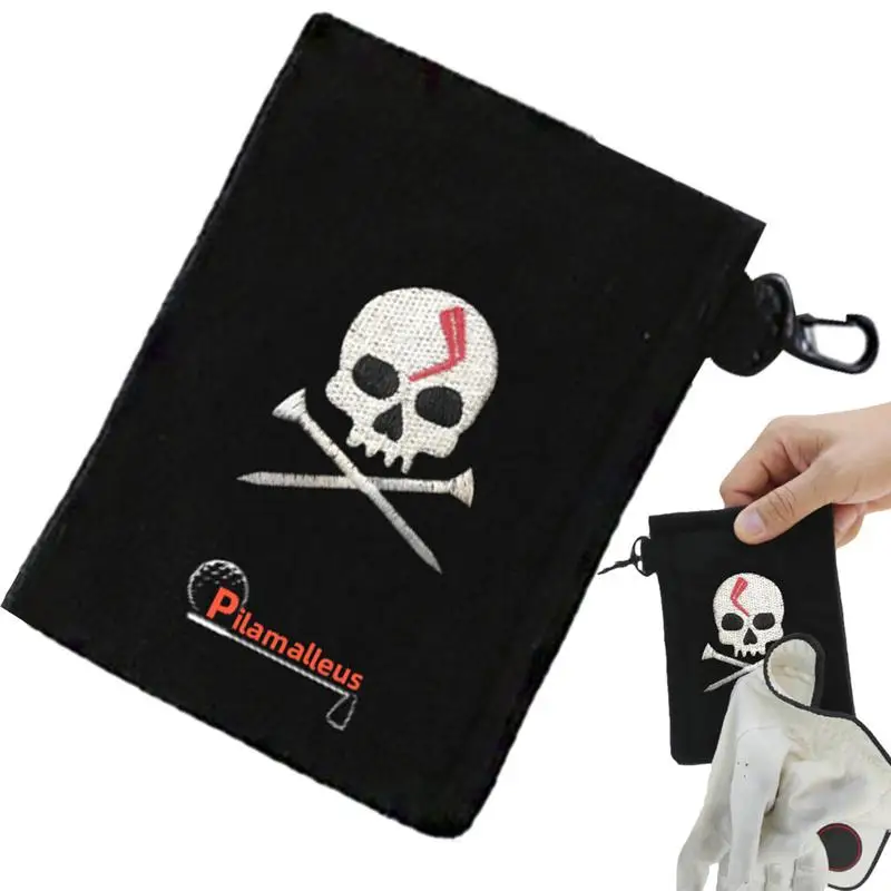 

Golf Bag Magnet Magnetic Golf Cloth Hand Towel Professional Polyester Golf Towel Golf Ball Cleaner With Clip For Men Women Golf