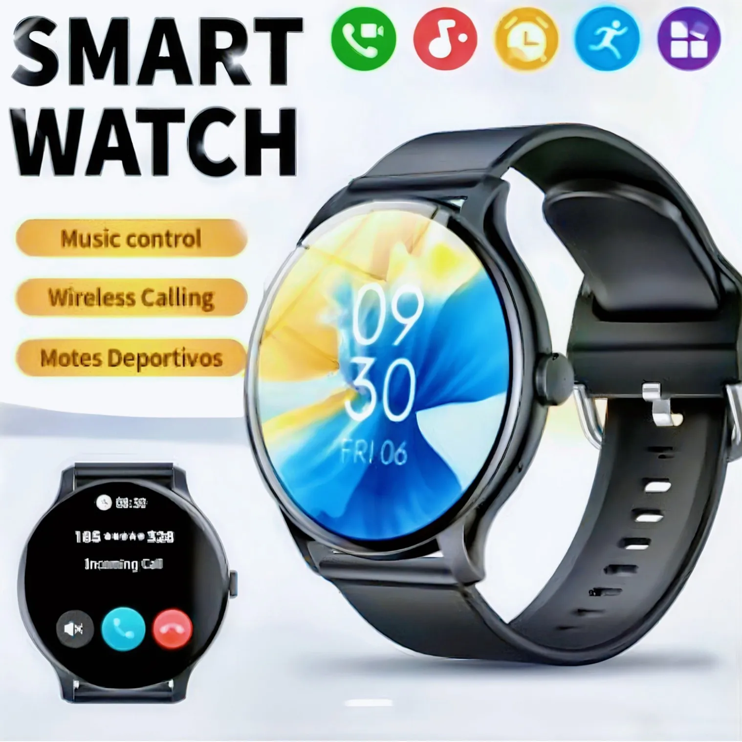 GT2 smartwatch Bluetooth call information reminder, sedentary reminder, cross-border new full round screen smart bracelet