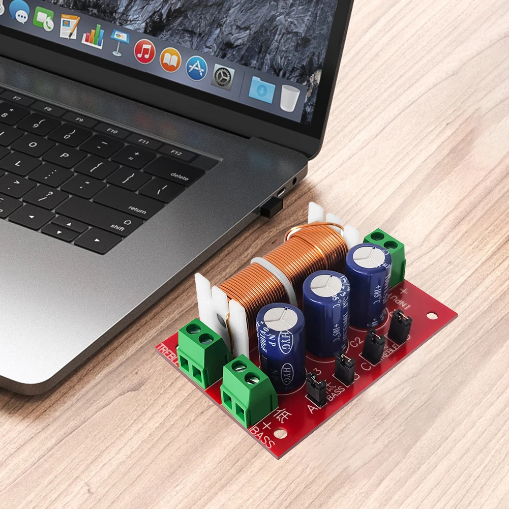 YLY-2088 Speaker Frequency Divider 400W 2 Way Crossover Filters Module Adjustable Full Range Treble Bass Welding Free