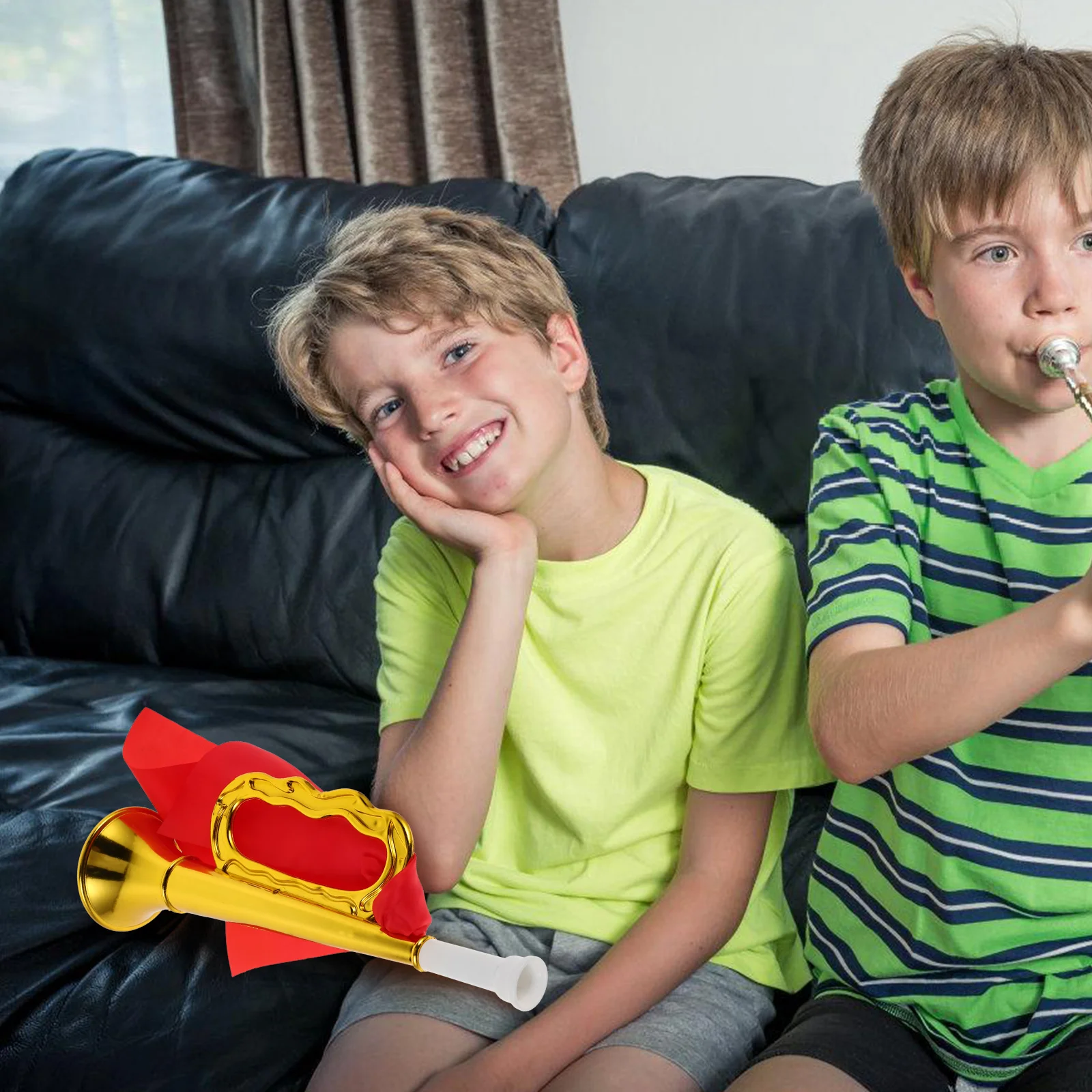 Ladeinstrument Spielzeug Trompete Kinder Musikhorn Spaß Partygeschenke Kinder Bandinstrumente Kunststoffhörner Kleinkind Musikbevorzugung