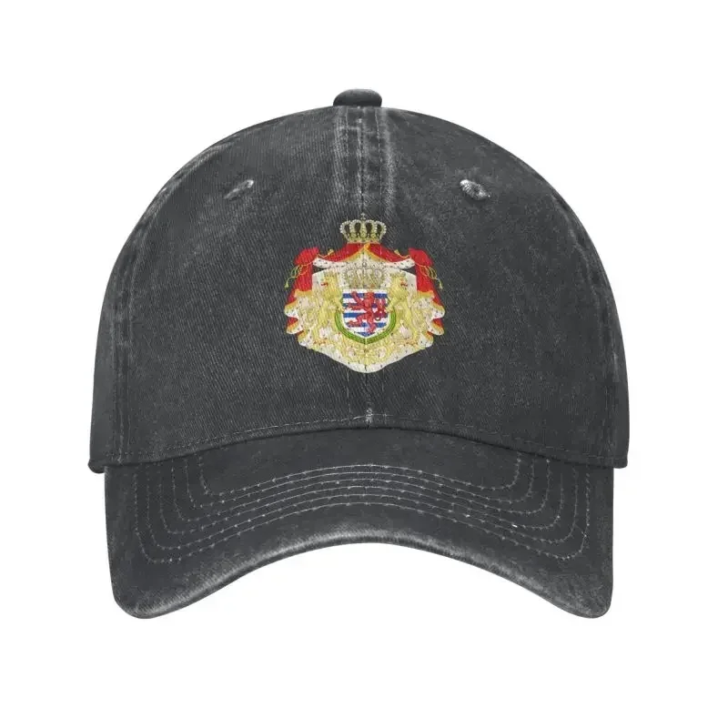 Fashion Cotton Coat Of Arms  Luxembourg Baseball Cap Men Women Custom Adjustable Unisex Dad Hat Hip Hop