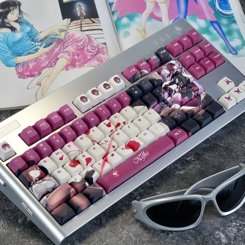 137 Keys Kafka Theme Custom KeyCap E-sports Game Animation High Value PBT Chreey Dye-Sub Personality Mechanical Keyboard Keycaps