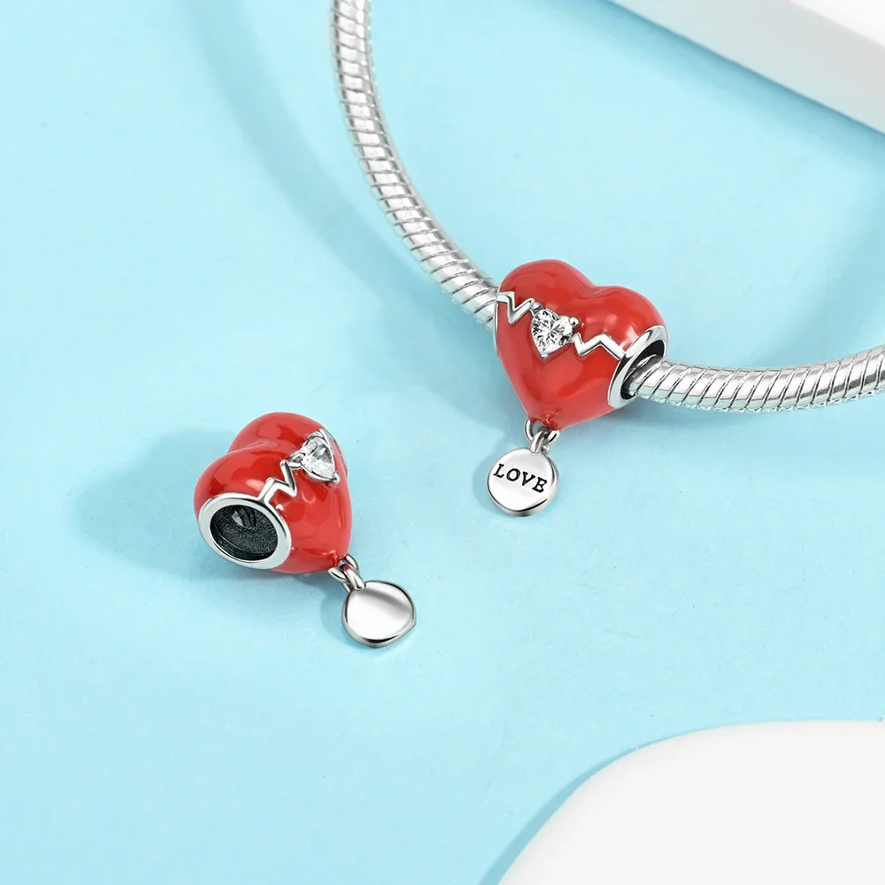 Original New 925 Sterling Silver Charms Beads Pendant Endless Love Heart Charm Fit Original Bracelet DIY Women Jewelry Gift