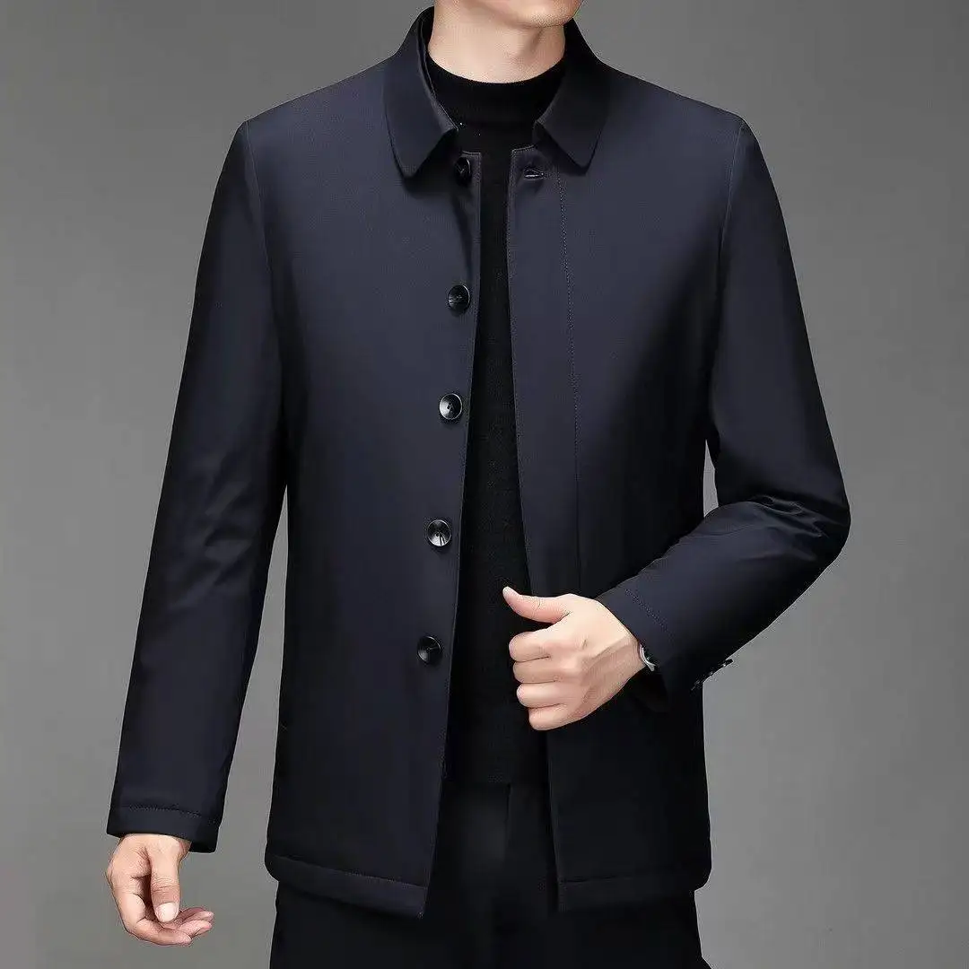 

Thiened Хлопковая зимняя куртка для мужчин среднего возраста и ly Верхняя одежда Busin Adstration Теплая и удобная M Ja...