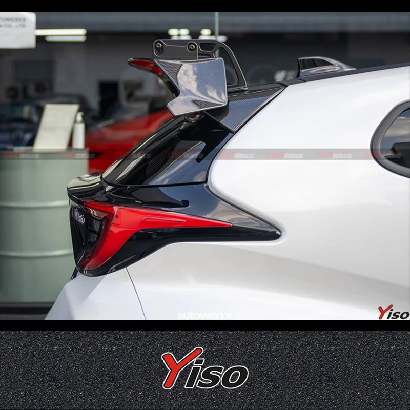 Suitable for YARIS GR Modified GRMN Carbon Fiber Rear Wing Top Wing YARIS GR Large Rear Spoiler