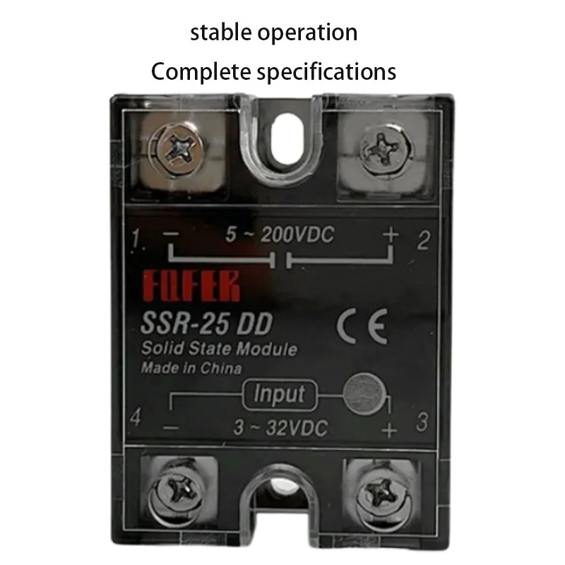 Industrial grade single-phase DC controlled AC solid-state relay SSR series -40DA 25A 50A AC controlled AC 220V/380V