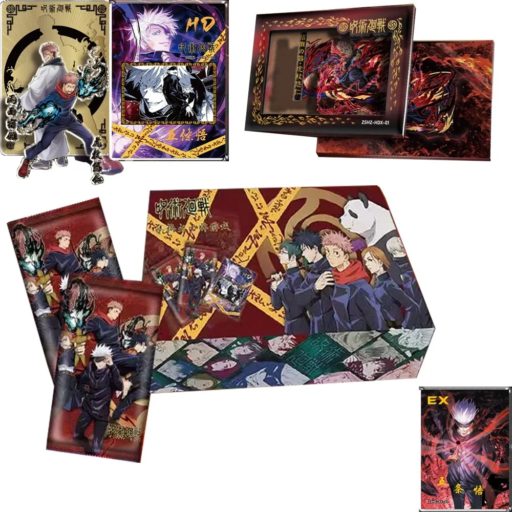 Anime New Jujutsu Kaisen cards Collection Cards box satoru gojo figure Character Game collectibles Card for Children Xmas Gift