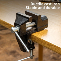 1-piece bench vise, small bench vise, workbench precision flat-nose pliers, industrial-grade heavy-duty bench vise