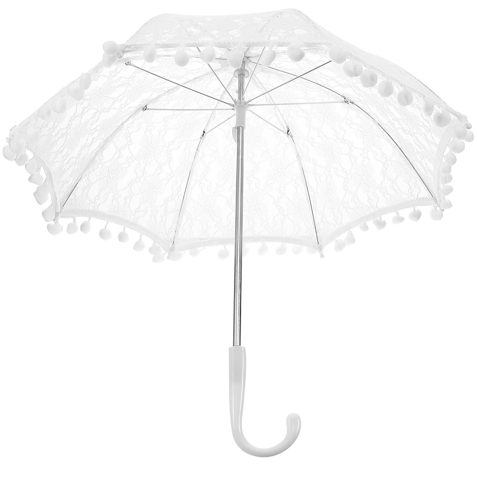 1 قطعة مظلة الزفاف الدانتيل المظلة أنيقة التطريز الكريات خفيفة الوزن ديكور حفلات الزفاف خمر زهرة الرقص الصورة #6