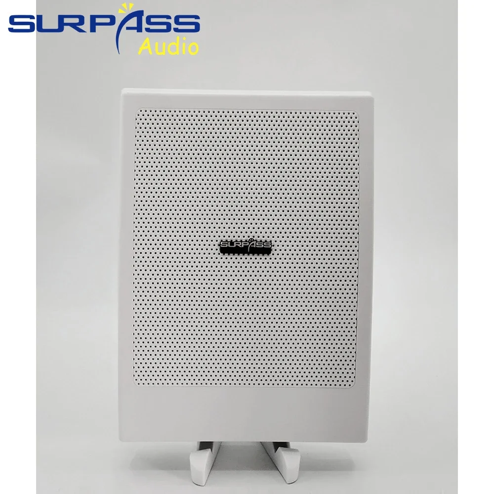 6.5" Wall Speaker Passive PA System Surround High Stereo Sound Home Audio Public Address Loudspeaker Background Music for School