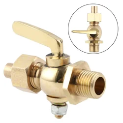 Motorcycle G1/4 Copper Valve Brass Petcock 1/8 Inch -1/4 Inch Fuel Tap Suitable For Vintage Motorcycle