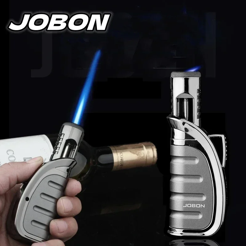 JOBON-Inflatable Windproof Gas Lighter Barbecue Safety Gun Kitchen Cooking Smoking Accessories Outdoor Cigar Lighter