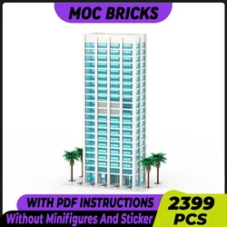 Urban Street View Moc Building Blocks 180 E Broad Office Tower Model Technology Modular Gift Christmas Toy DIY Sets Assembly