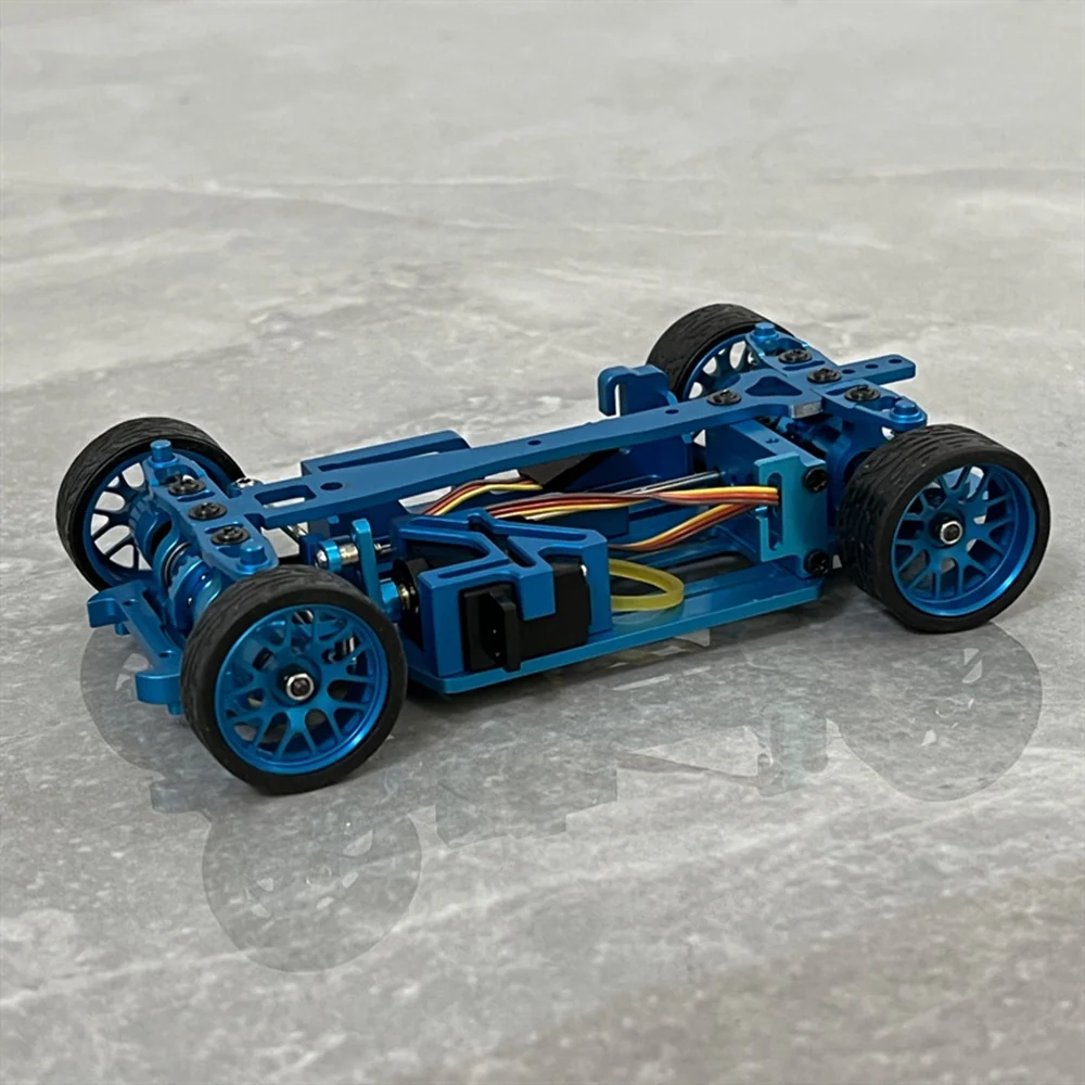 Opony wyścigowe z metalowym wzorem koła 2, wąskie, 2 szerokie dla 284131   K969 K989 Mini-Z Mini-Q 1/28 RC Car Upgrade Parts, 2