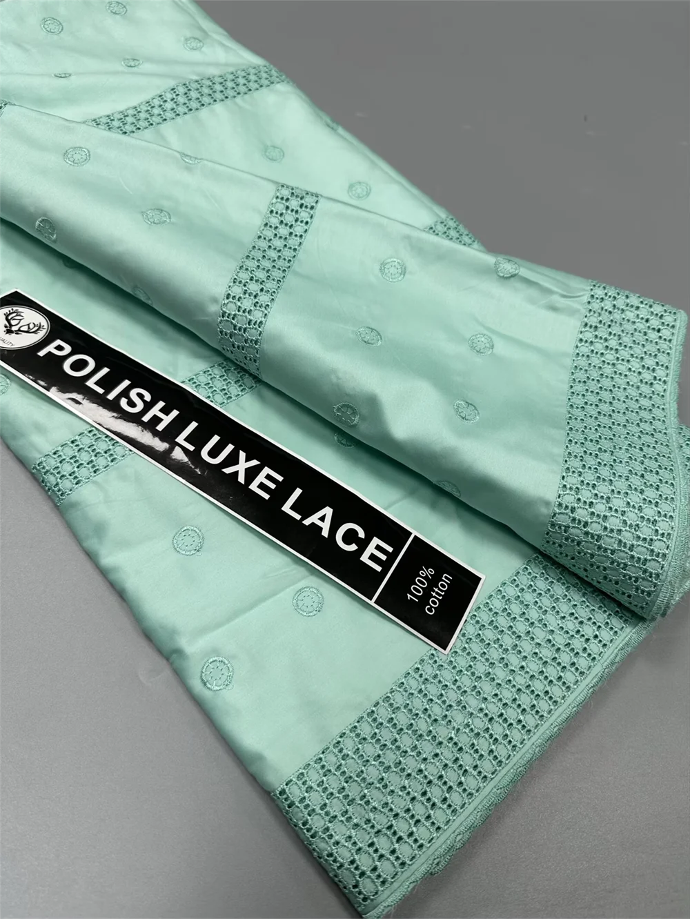 

Black Luxury Original Austria 100% Cotton Lace Fabric 2025 Hight Quality African Polished Stones Fabric For Bridal Party Dresses