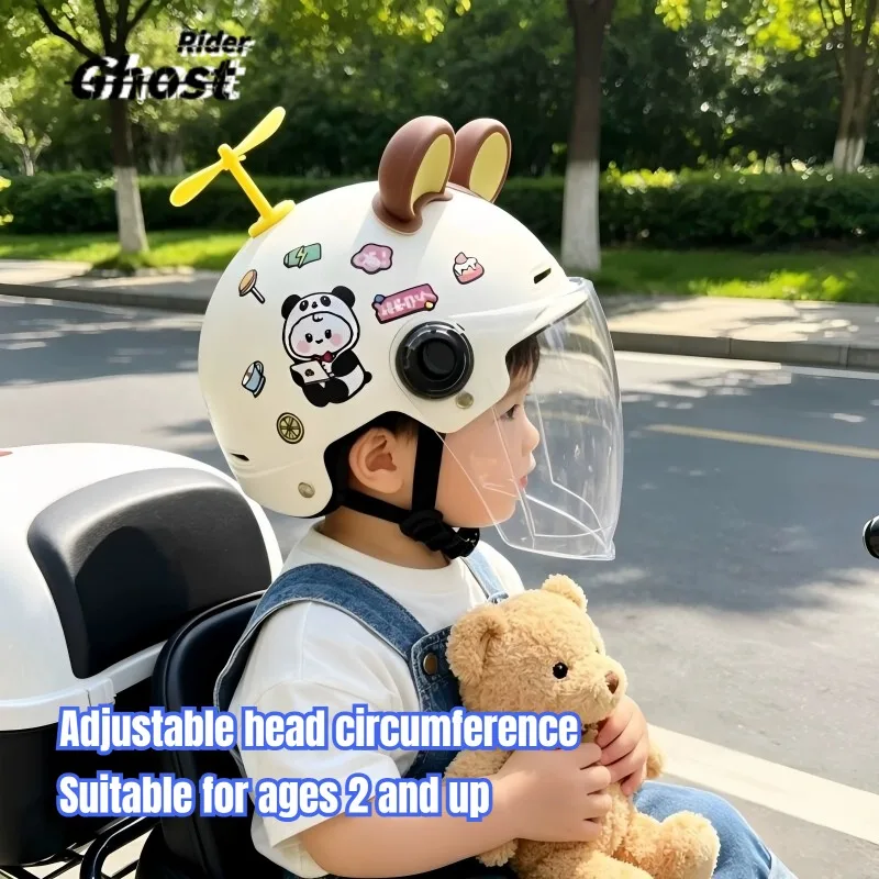 Children's Motocross Motorcycle Comfortable Motos Protective Carton Safety Helmets for Kids 2~8 Years Old Child