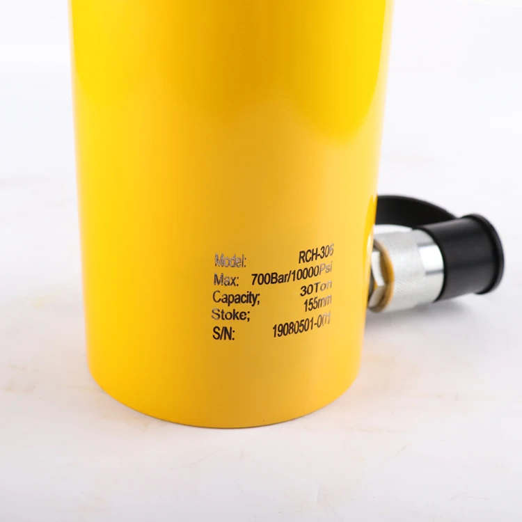 KSRCH-306 Equivalent 700 bar 30 Ton Hollow Plunger Hydraulic Hollow Cylinder Jack with Hand Pump