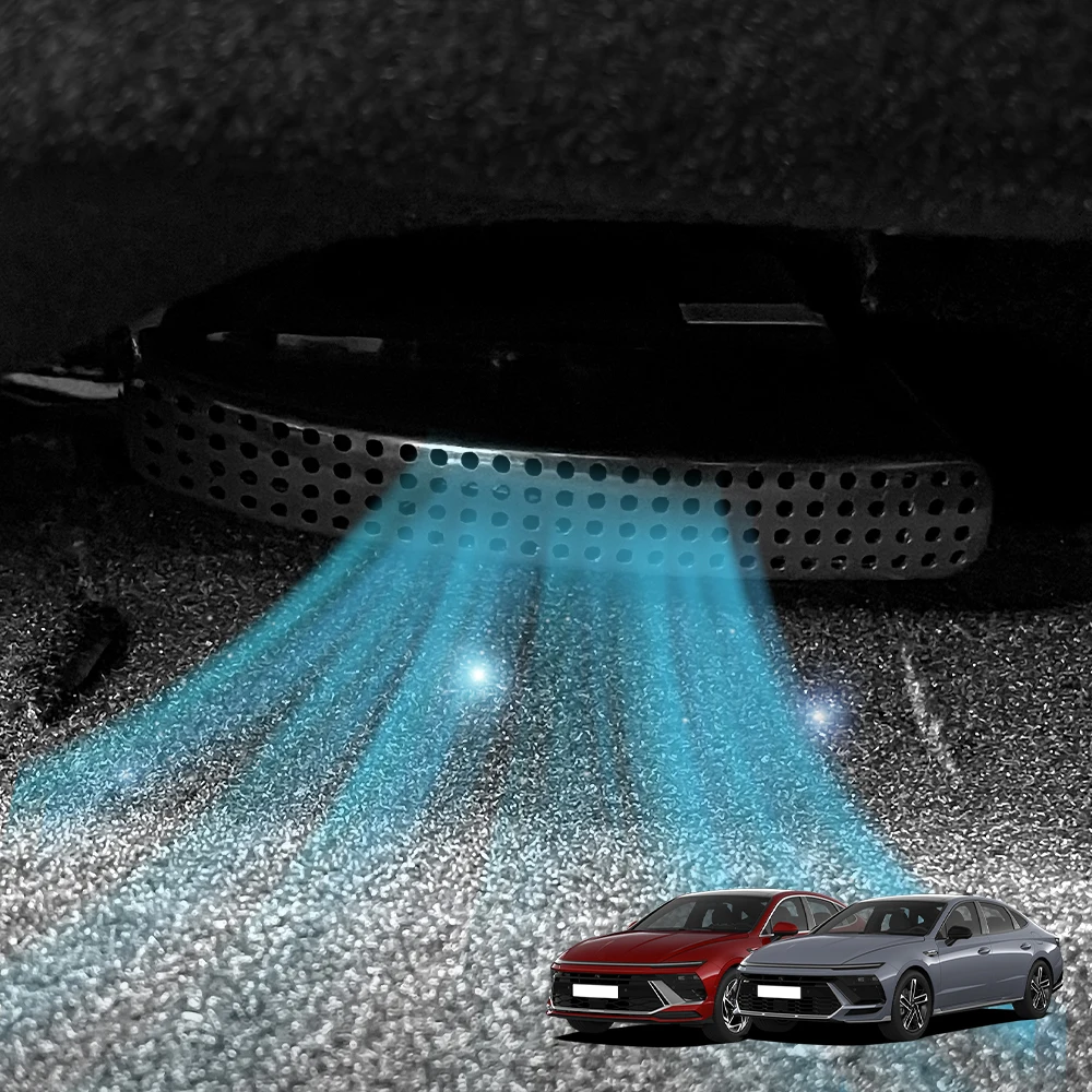 

2Pcs For Hyundai Sonata 2025 LHD/RHD ABS Car Under Seat Vent Protection Grill Dust proof Air Outlet Cover Accessories