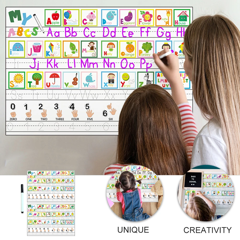 

Alphabet Wall Sticker School Stickers for Kids Pvc Kindergarten Bedroom Decals Toddler