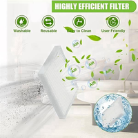 -A16I 8PCS Brush Filter Mop Cloth Set Vacuum Cleaner Replacement Parts Main Brush Side Brush Filter Mop Cloth Set