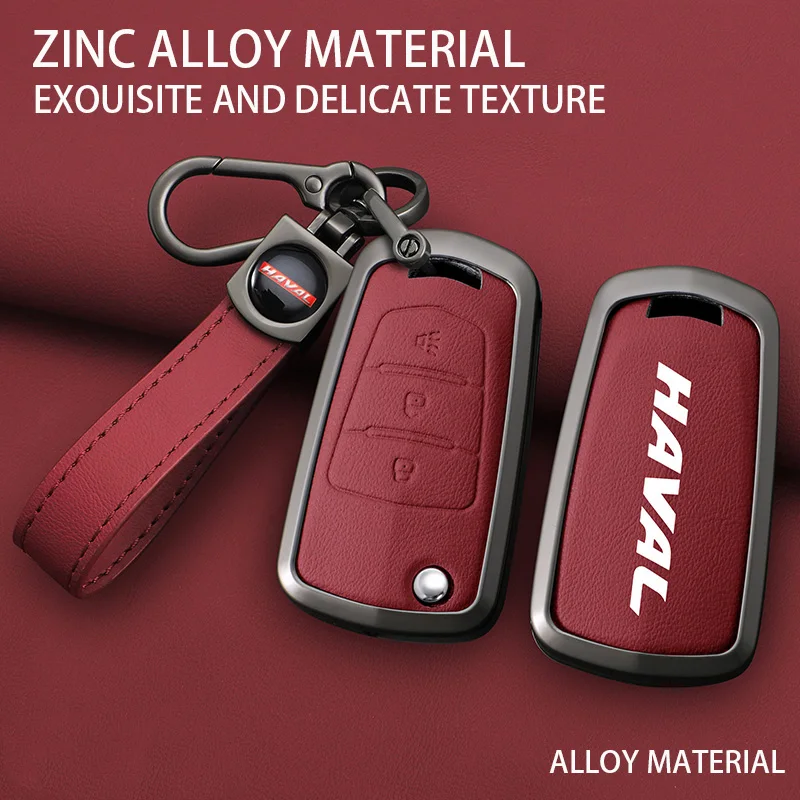 

Car Key Cases Flip Remote Fobs Cover Shell For Great Wall Haval Hover H5 2020 H1 H3 H6 H2 C50 C30 Zinc Alloy Keychain Accessorie