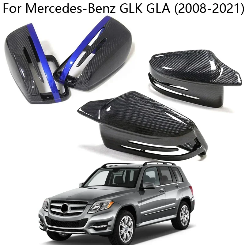 

For Mercedes Benz GLK GLA X204 X156 2008 2009 2020 2021 Carbon Fiber Car Door Side rearview mirror spare parts accessories