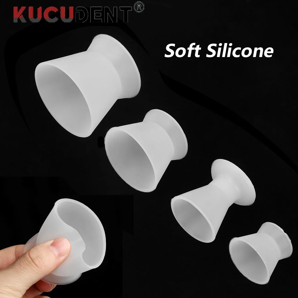 KUCUDENT 4Pcs/Set Silicone Dental Mixing Bowls Medical Rubber Cups Soft  Flexible Self-Solidifying Non-Stick Dentistry Lab Tools