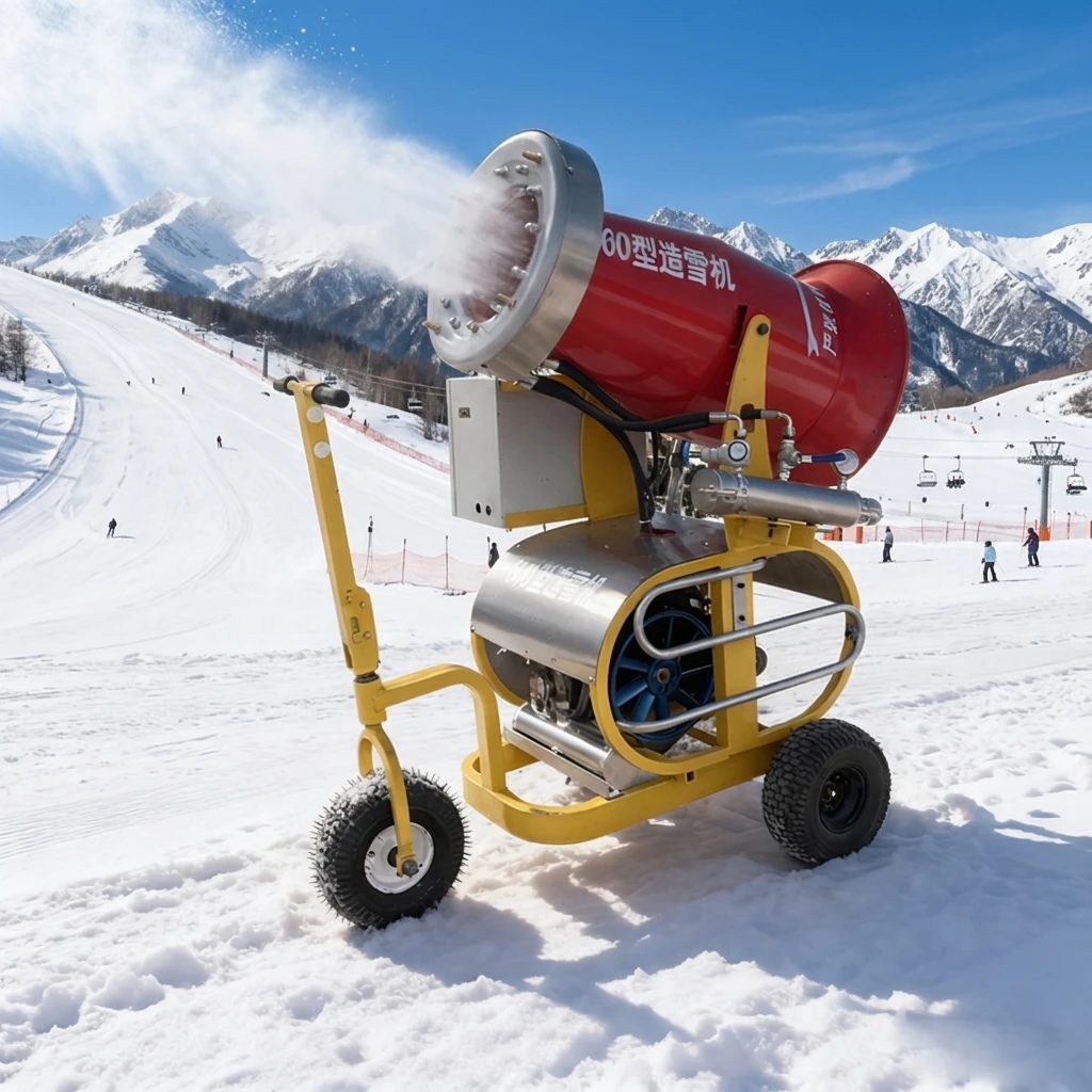 CE Certified Customizable Outdoor Ski Resort Snowmaking Machine Gearbox Engine Artificial Cannon Fan Shed