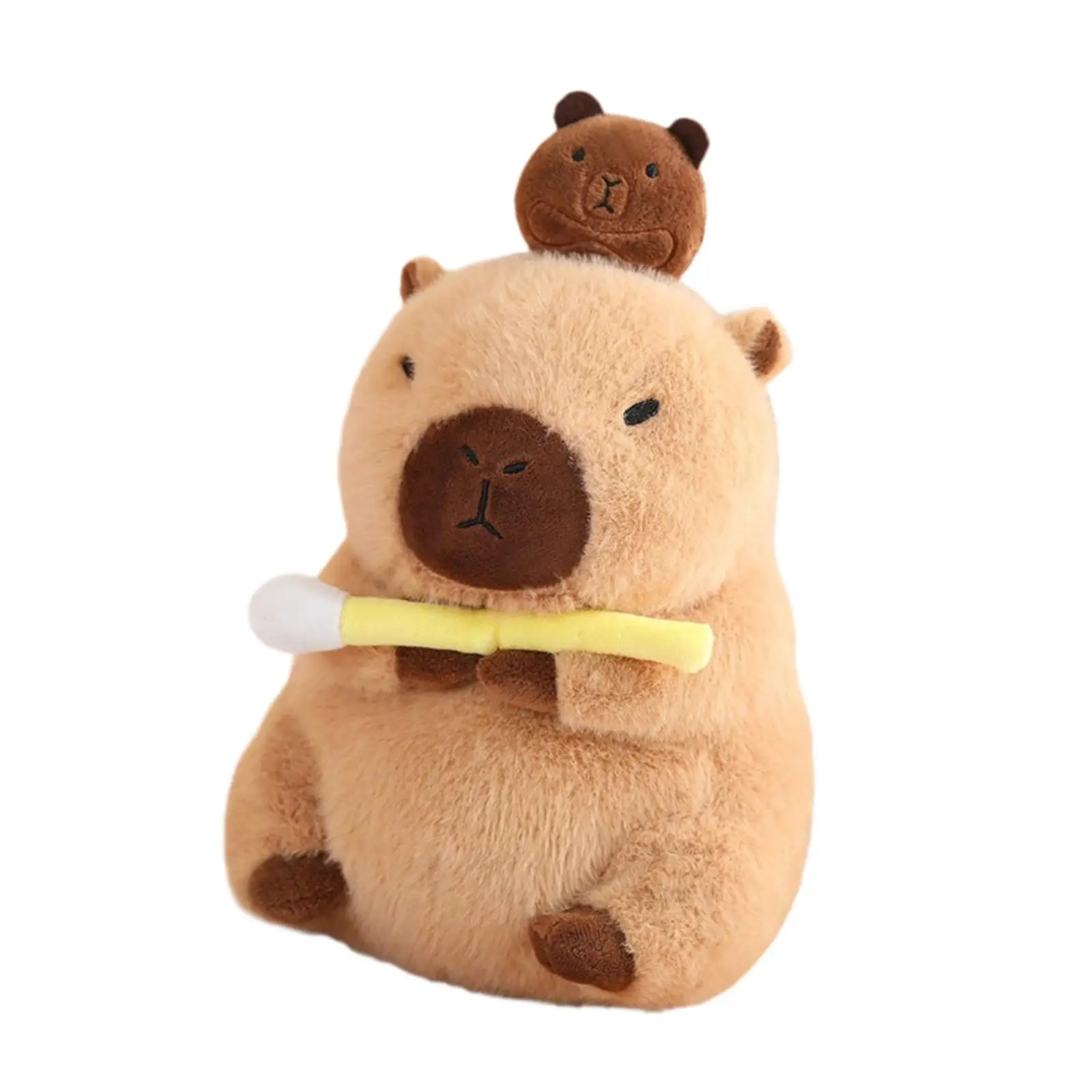 Plush Capybara Doll, Cartoon Plush Animal, Cute Capybara Stuffed Animal for Family Kids