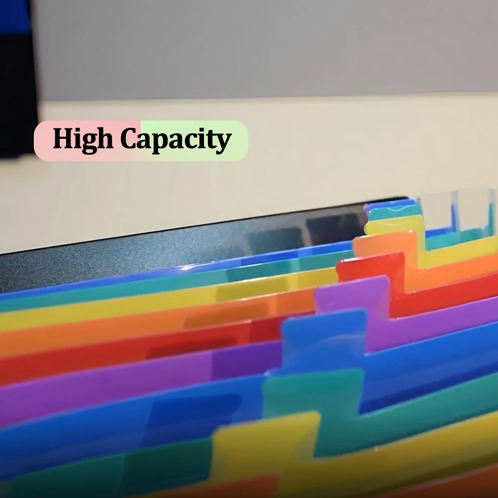 Caixa De Recibo De Papel Expansível Com Tampa, 13 Bolsos, Documento Portátil, A4, Tamanho De Carta, Escritório, Bill Arco-íris, Organizador De Arquivos De Acordeão