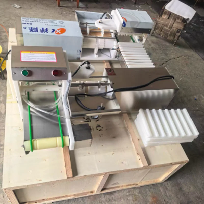 Commercial Lamb Skewers Machine Automatic Stainless Steel Pneumatic Meat Stringing Machine