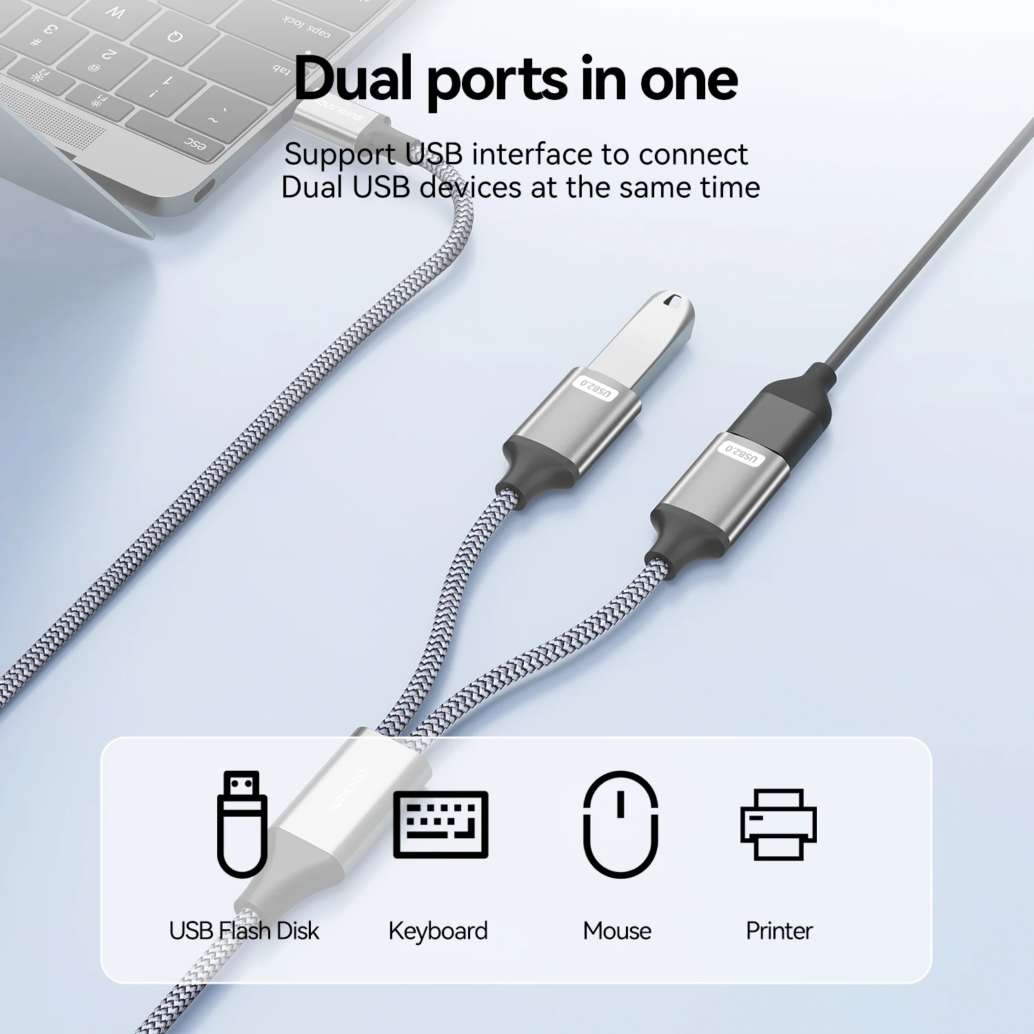 SUNKANDI USB A Splitter, USB 2 - огляд і ціна Laptop Accessories Women
