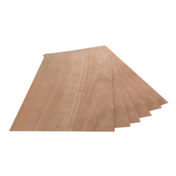 Natural Cherry Marquetry Veneer x 24CS, Thickness 0.4mm Approx, Suitable for Model Making, Crafts, Untreated Wood Sheets Combo
