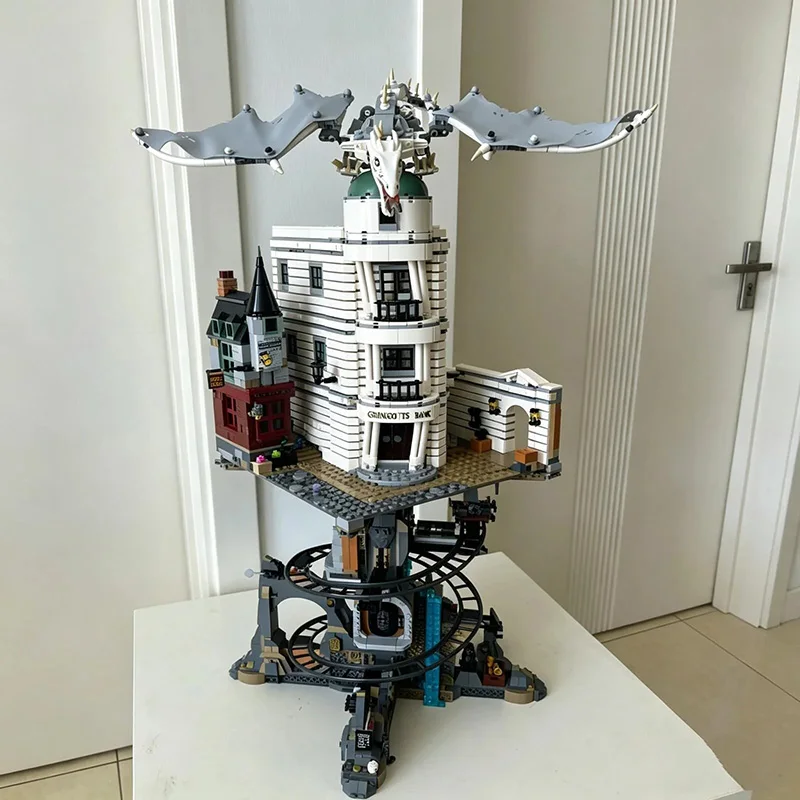 

New 4803pcs Harry Wizarding World Bank Collectors Edition Ironbelly Dragon Building Blocks Model Toys For Birthday Gifts