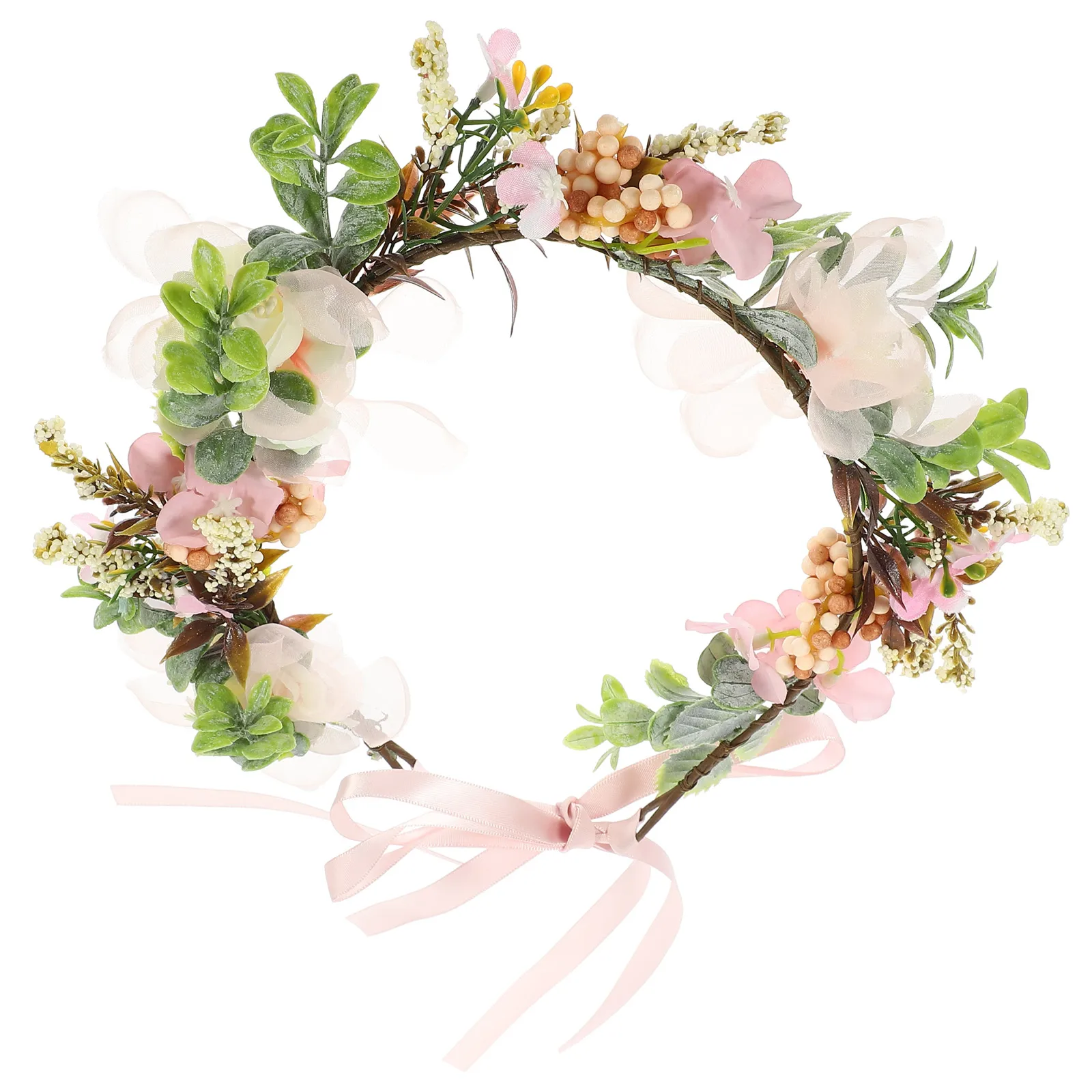 

Dog Wedding Flower Collar Floral Necklace Pet Adjustable Ribbon Garland Tag Decor Puppy Accessory Dog Floral Crown Photo Prop