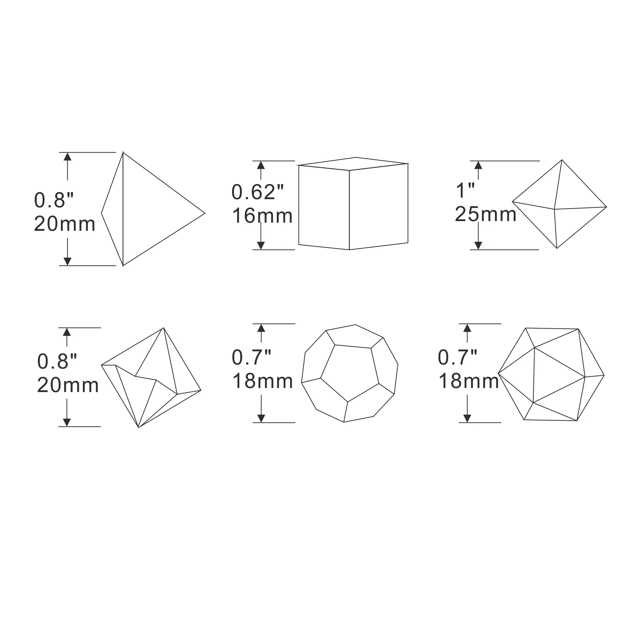 Juego de 7 Uds de dados DND de estilo cristal, juego de mesa poliédrico, dados RPG para juegos de rol