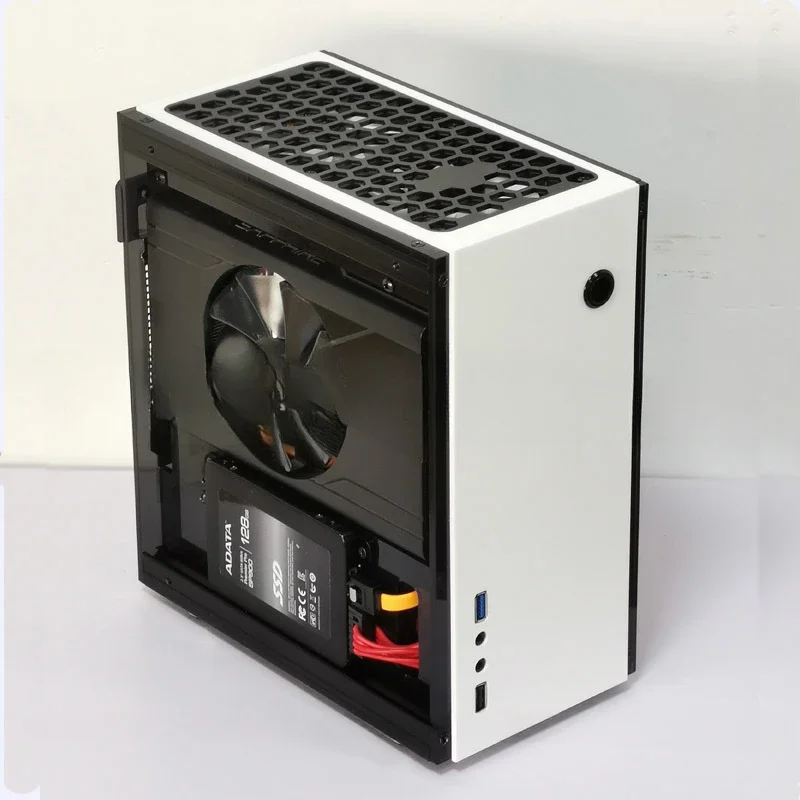 For GEEEK A31S mini itx side transparent chassis, small 1u power supply A4 chassis non aluminum small 1U power supply