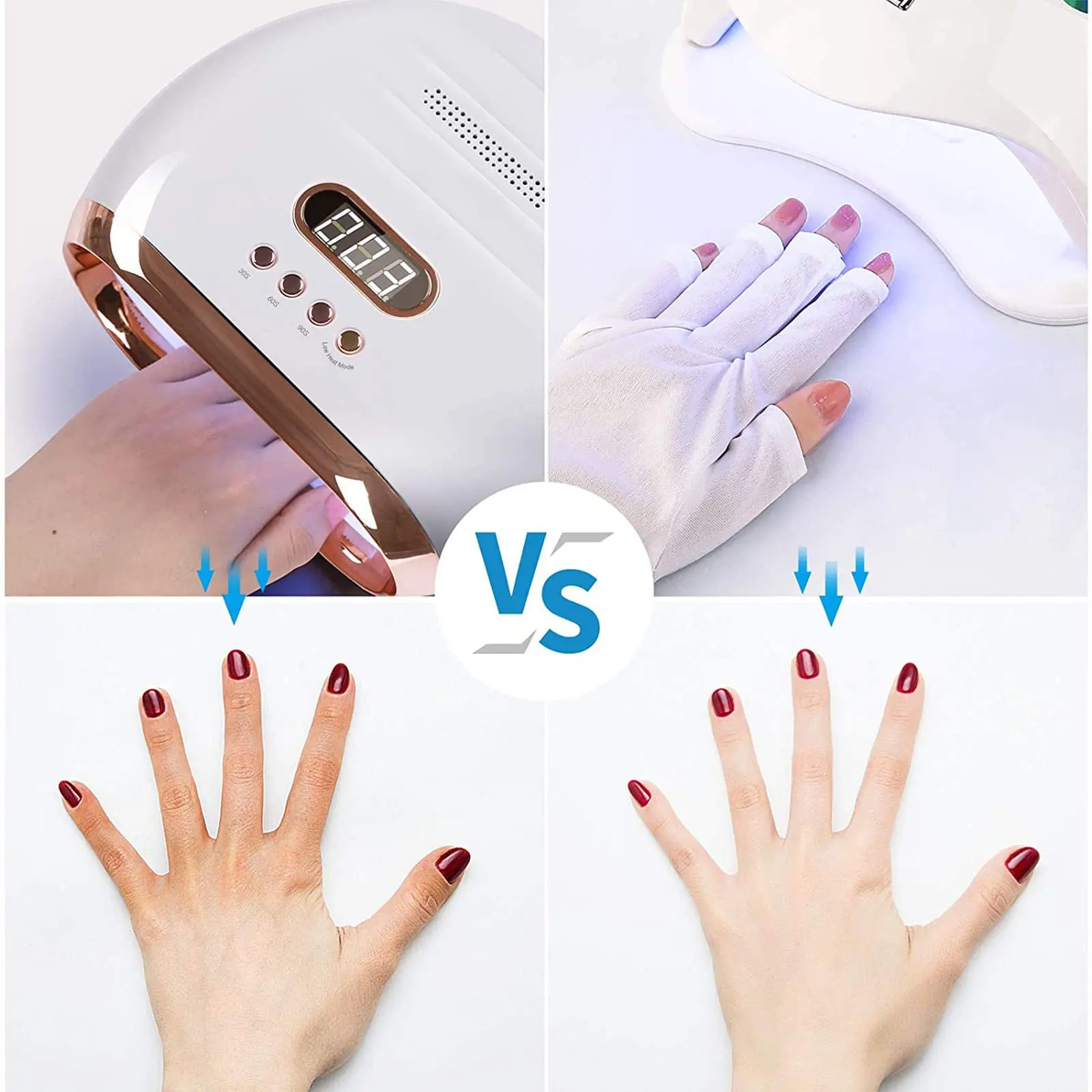 LINMANDA Anti UV ถุงมือเจล Professional ถุงมือป้องกันเล็บ UV SHIELD ถุงมือป้องกันเล็บถุงมือสําหรับเล็บ