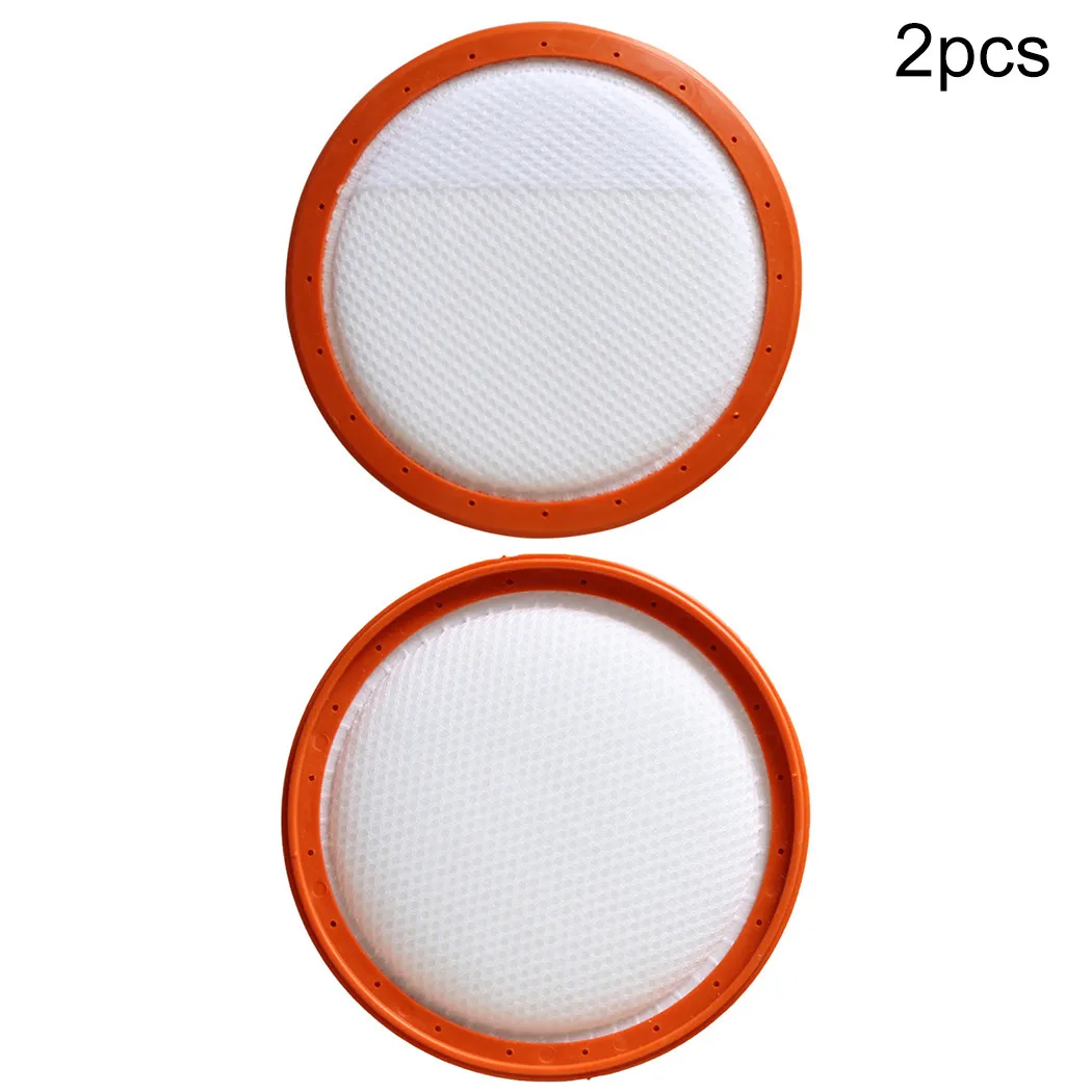 2 Packs Pre Motor Filter For Goblin GVC304B Vacuum Cleaner 125mm Orange+White Filters Household Cleaning Tools Robot Part