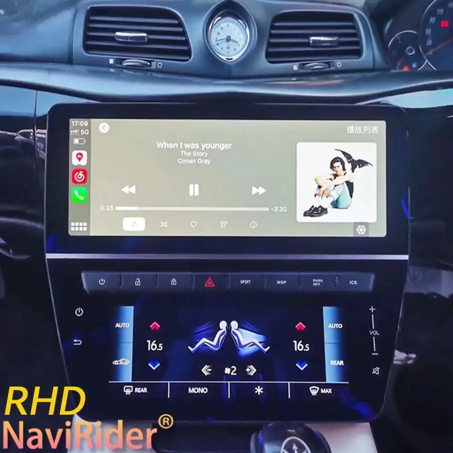 

22inch For Maserati GT 2007-2015 Android Screen AC Panel Stereo Car Radio Multimedia Player AutoR adio Carplay Navigation Audio