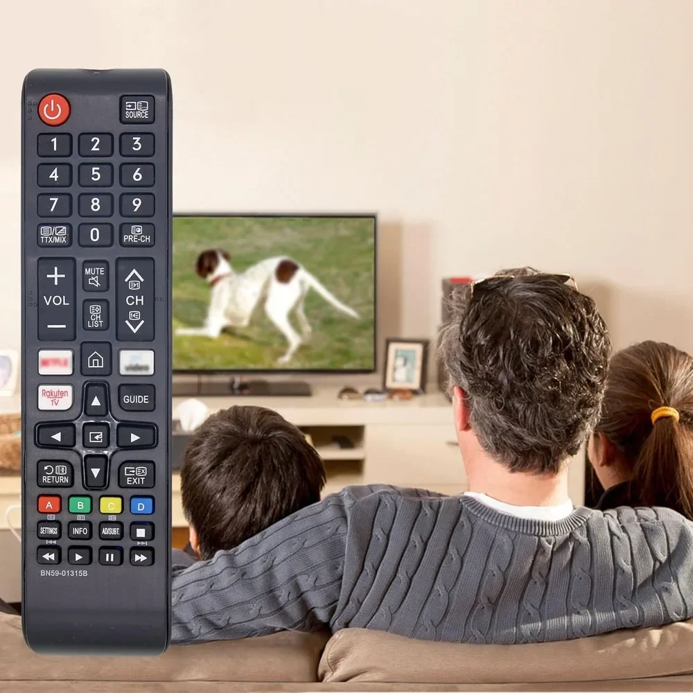 Remote Control BN59-01315A BN59-01315D BN59-01315B for Samsung Smart TV, Featuring NETFLIX PRIME VIDEO Rakuten TV Buttons