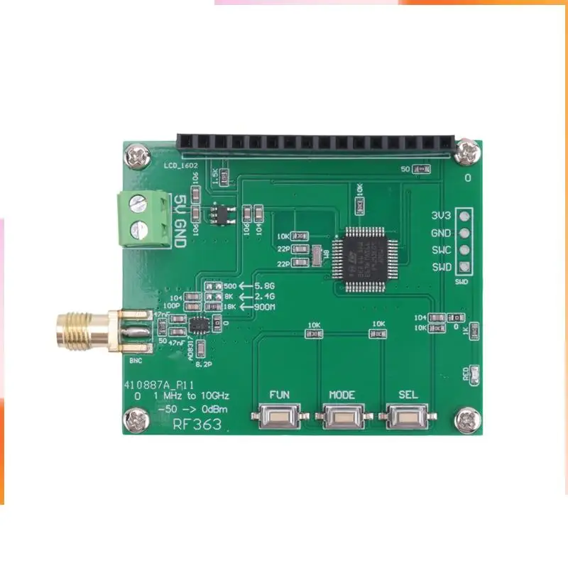 A92Z Smart Digital RF Power Meter 1Mhz To 10Ghz -50 To 0Dbm RF Signal Measuring Instrument Module Set Attenuation Value Easy To