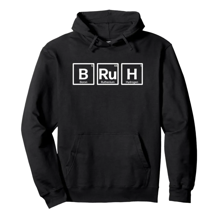 Bruh Gamer Slang Meme هوديي الرجال النساء البلوز الشارع الشهير لينة عارضة البلوز قمم 0926-2