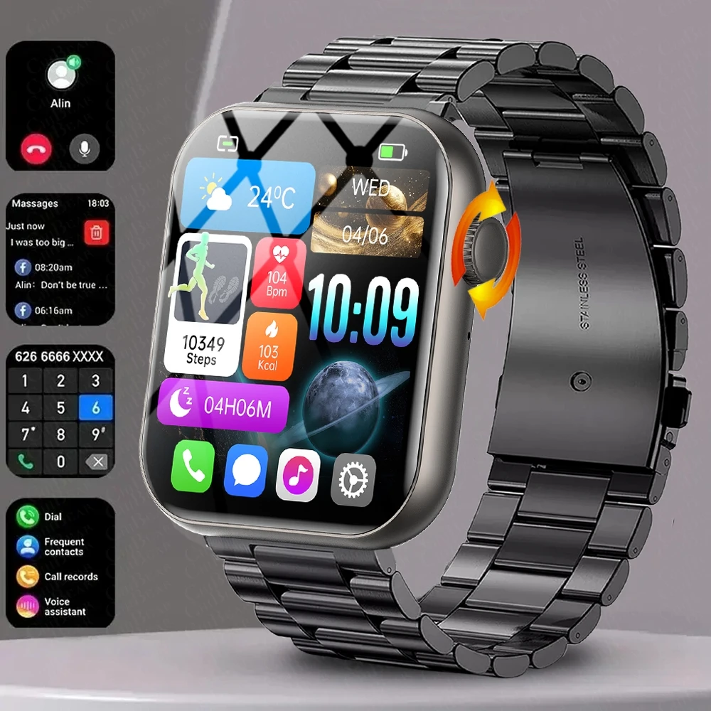 

2025 New For Android IOS Watch 5 Original Men GPS Track Bluetooth Call Heart rate Waterproof Sport Fitness Smart bracelet Women