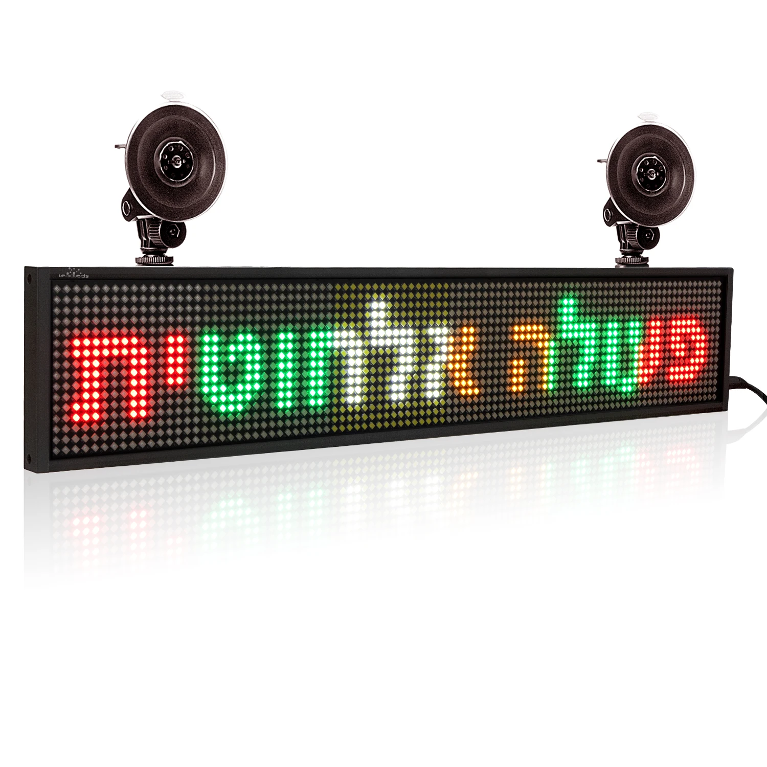 12V P5mm Car LED Sign Board Wireless Program Scrolling Message Multi Color TaxI Advertising Business Led Display Board 50CM