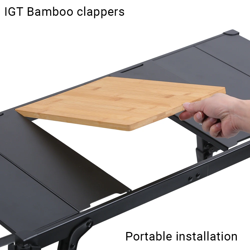 Pandatour New Camping IGT 1-Unit Accessories Griddle Drain Basket Bamboo Board Portable Outdoor 1-Unit Parts Supplies